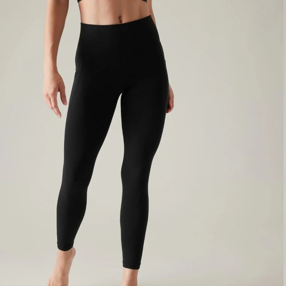 Athleta women's salutation 7/8 tight leggings size XS black - Picture 1 of 7